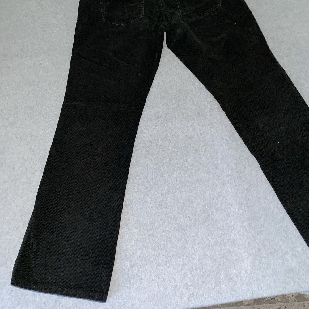 Ralph Lauren Sport Women's 8 Black Corduroy Jeans RL Stud Patch Y2K Straight Leg - Picture 11 of 16